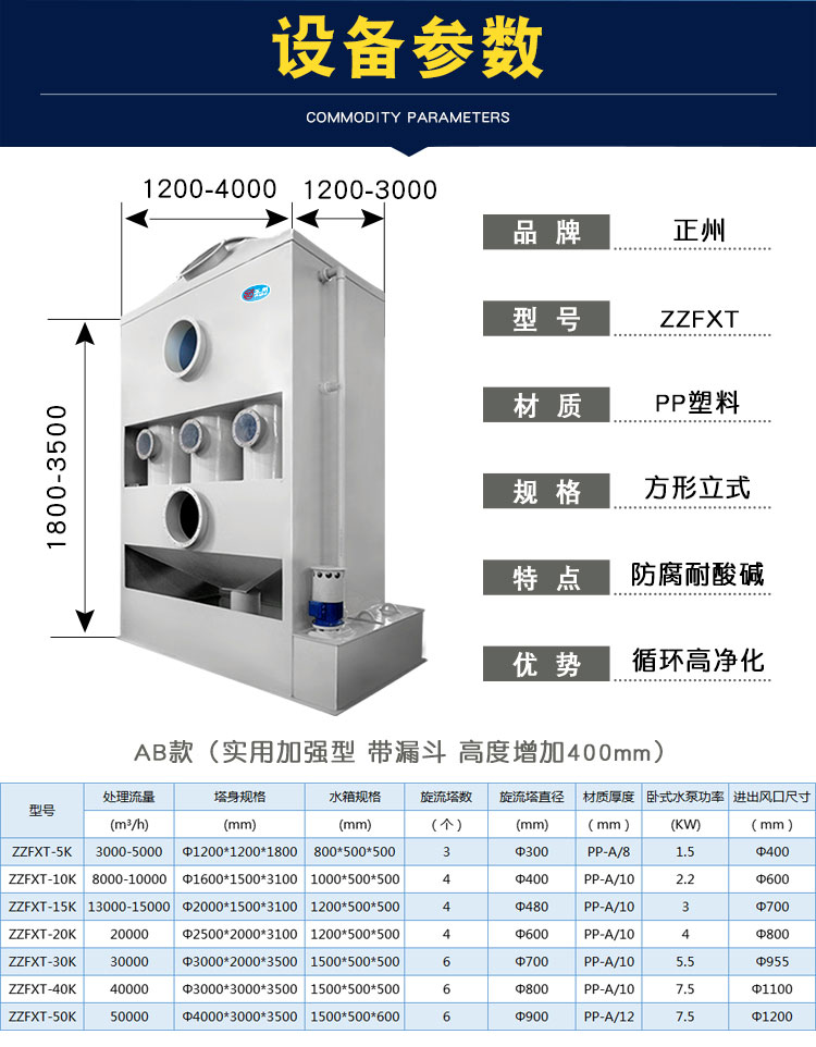 旋流塔规格